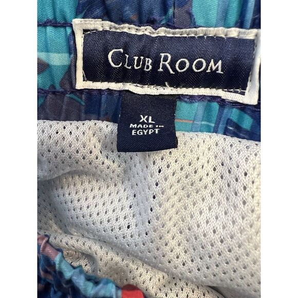 Club‎ Room Men's Tropicsl Red White Swim Trunks XL - Picture 7 of 7